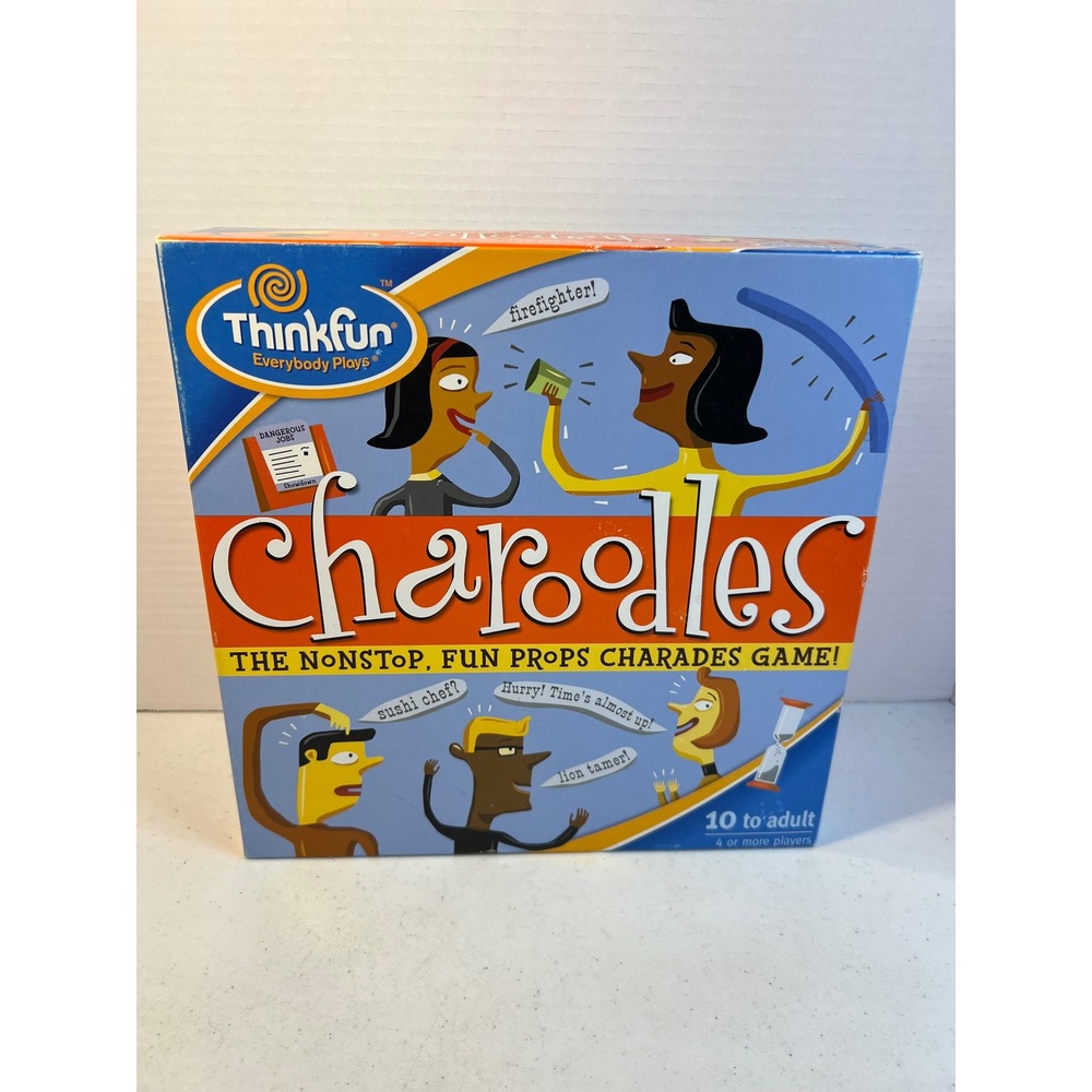 ThinkFun Charoodles The Nonstop Fun Props Charades Board Game 10+ Complete